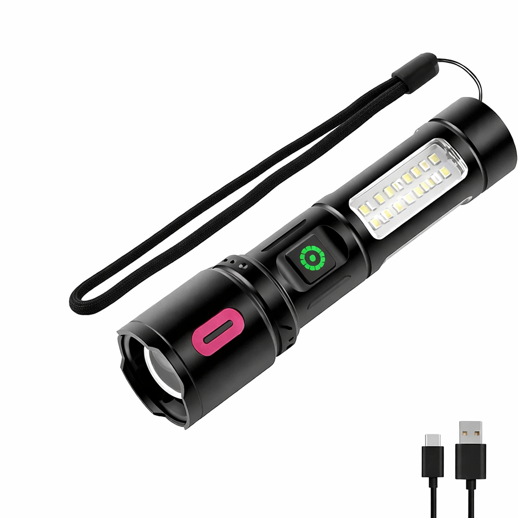 Lampe Torche Électrique Ultra Puissante — Éclairage Longue Distance